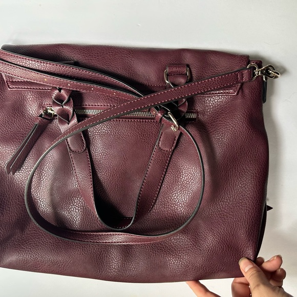 Leather burgundy Market & Spruce handbag / purse ! Amazing   New condition - Picture 6 of 16